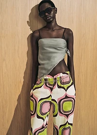 Geometric print pants