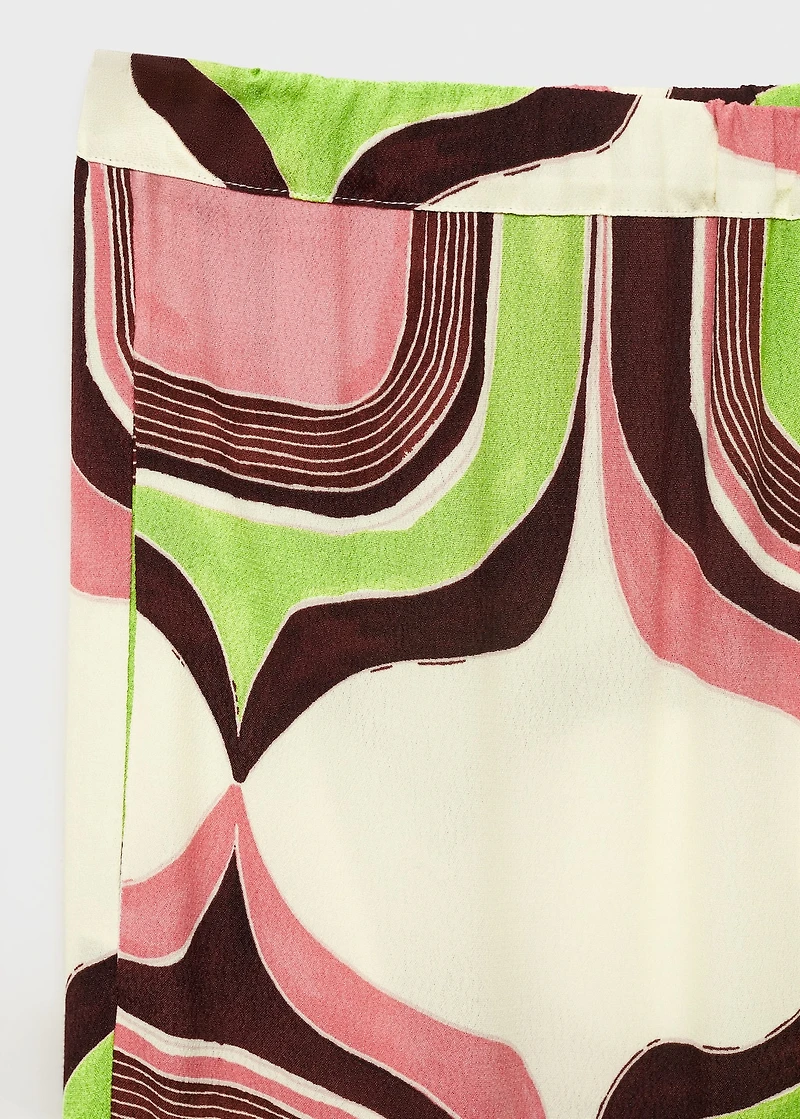 Geometric print pants