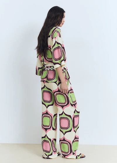 Geometric print pants