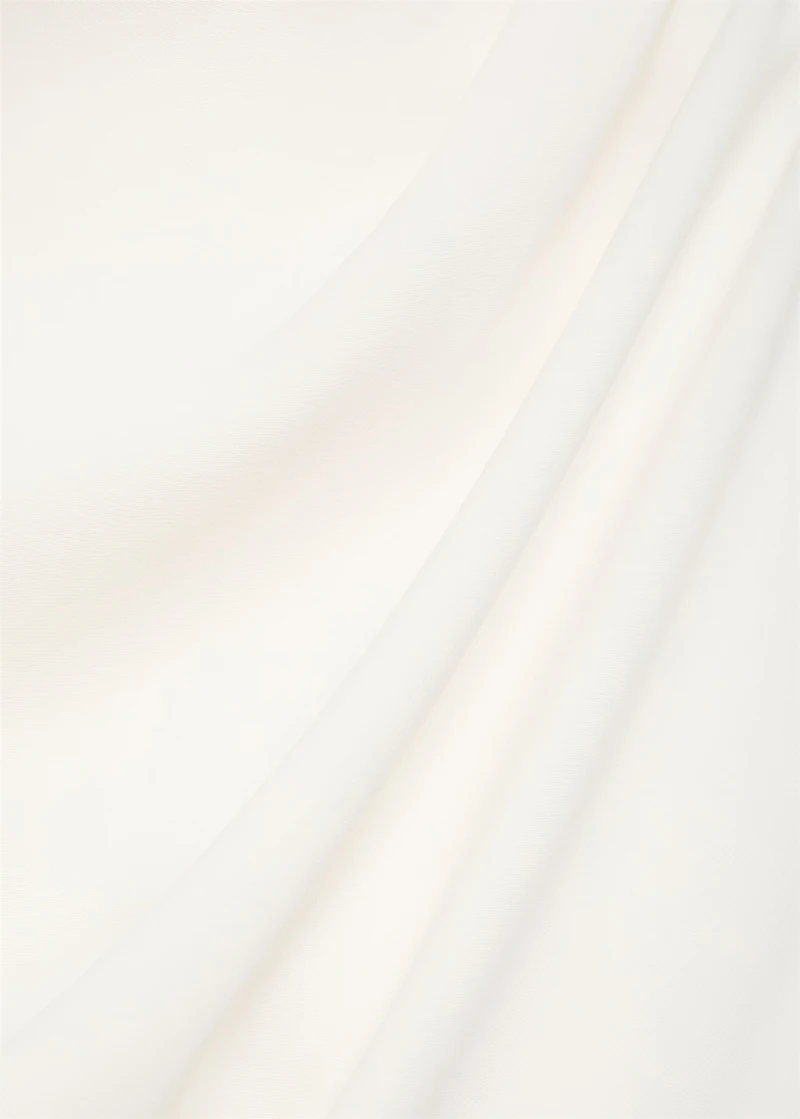 Long jumpsuit with draped neck and belt