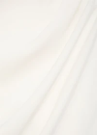 Long jumpsuit with draped neck and belt