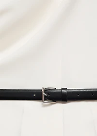 Long jumpsuit with draped neck and belt