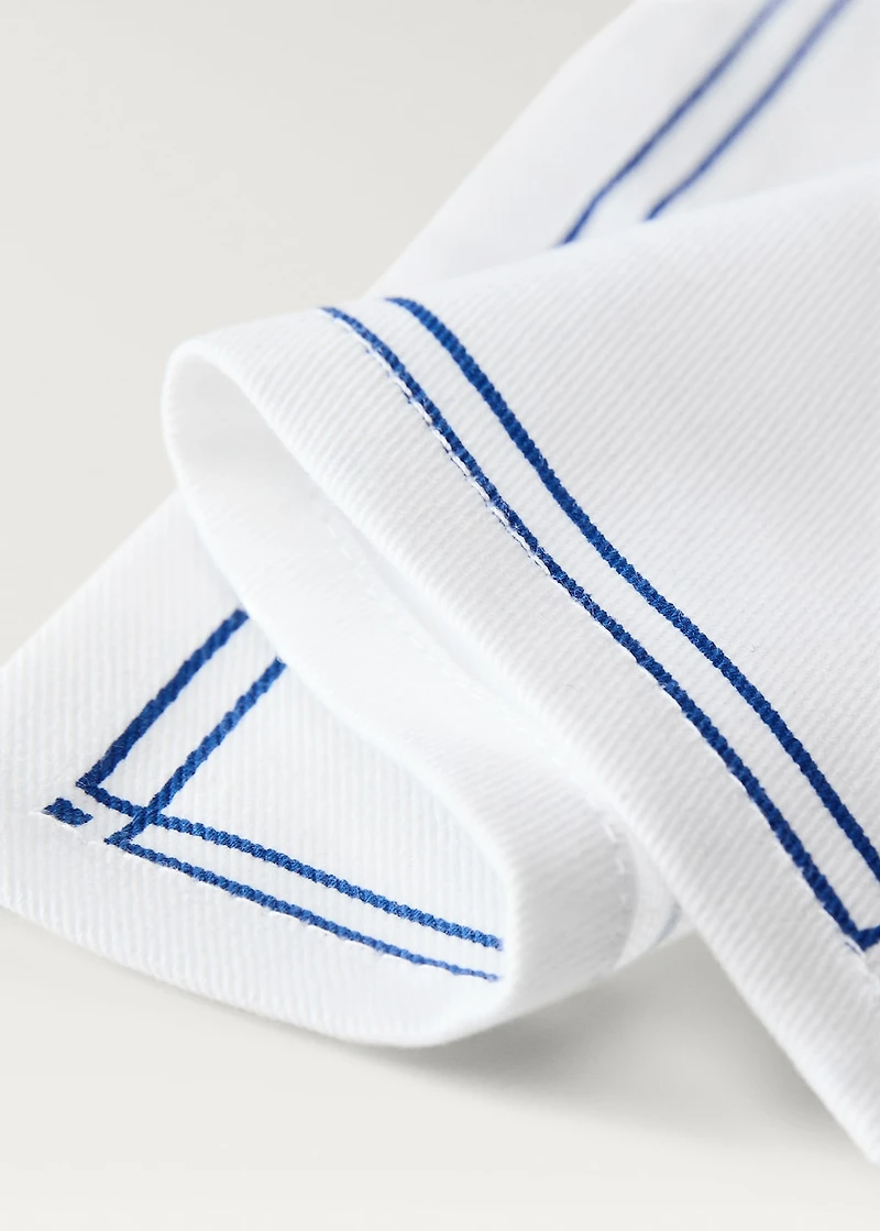 Printed cotton napkins