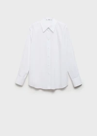 Regular cotton lyocell-blend shirt