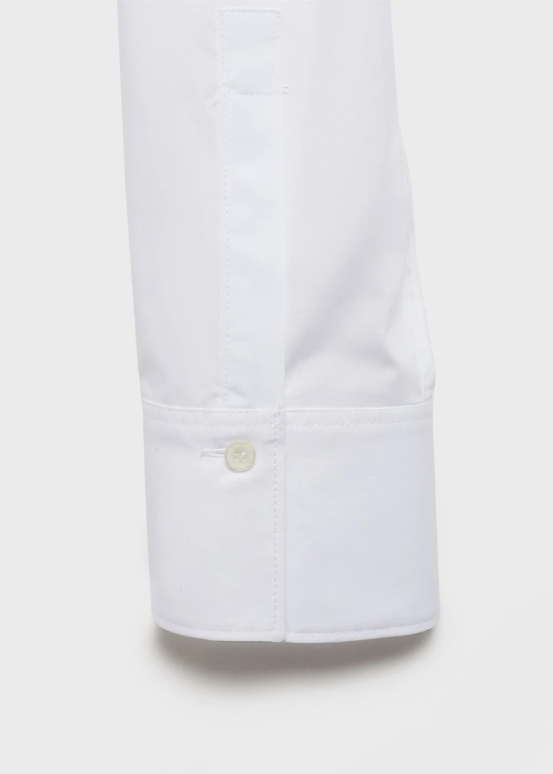 Regular cotton lyocell-blend shirt