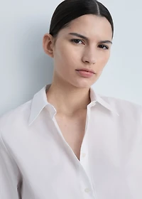 Regular cotton lyocell-blend shirt