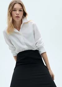 Regular cotton lyocell-blend shirt