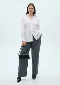 Regular cotton lyocell-blend shirt