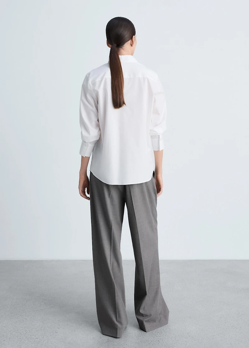 Regular cotton lyocell-blend shirt