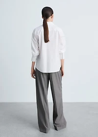 Regular cotton lyocell-blend shirt