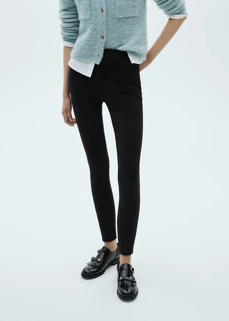 Mid-rise skinny leggings