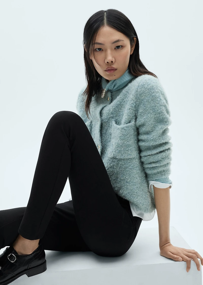 Mid-rise skinny leggings