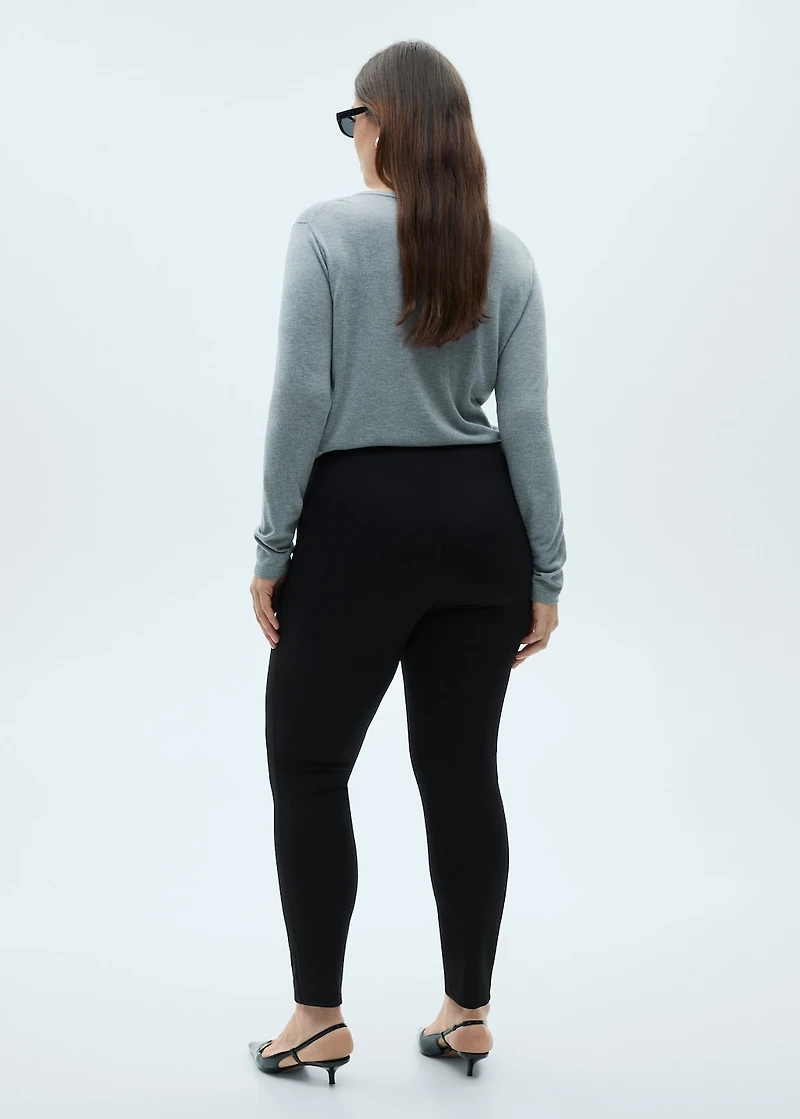 Mid-rise skinny leggings