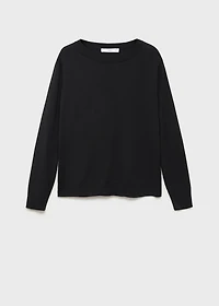 Wool-blend round-neck sweater