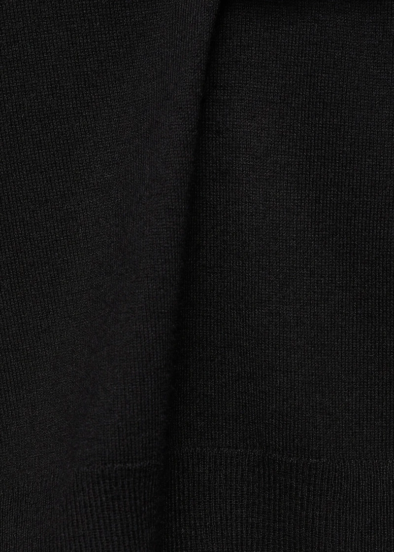 Wool-blend round-neck sweater