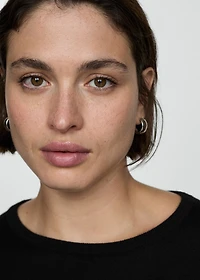 Wool-blend round-neck sweater