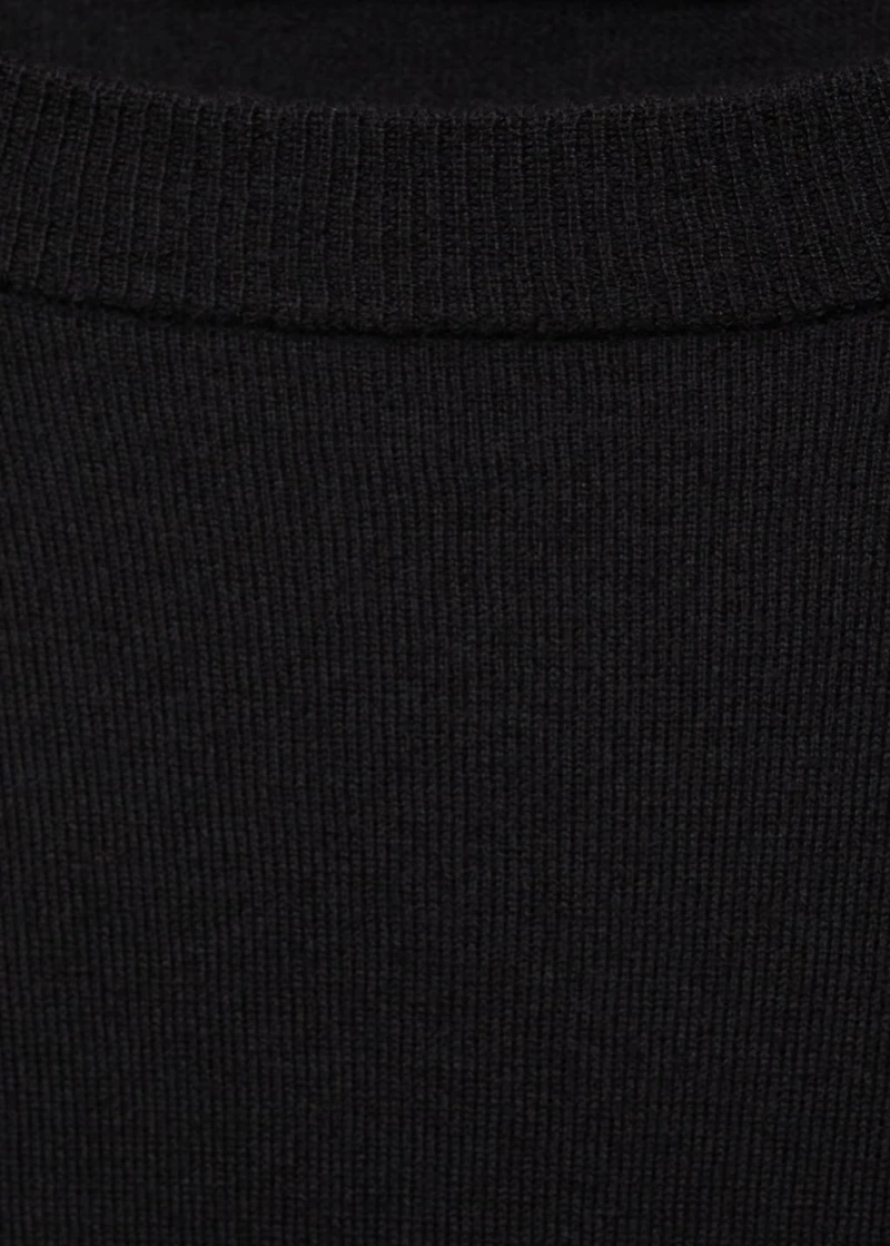 Wool-blend round-neck sweater