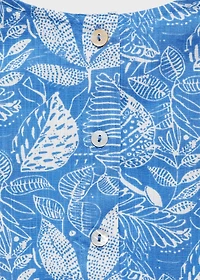 Printed jumpsuit with openings