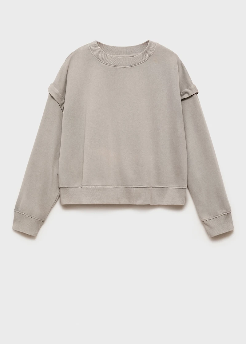 Shoulder seam sweatshirt