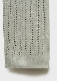 Pajama cardigan with lace detail