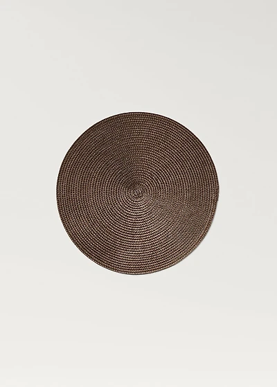 Round embossed textured placemats