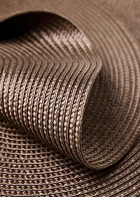 Round embossed textured placemats