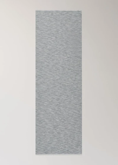 Cotton yarn-dyed melange table runner