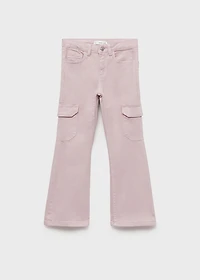 Flared cargo jeans