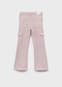 Flared cargo jeans