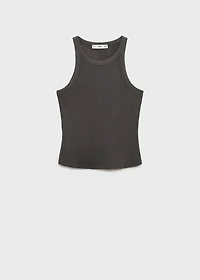 Cotton halter-neck top