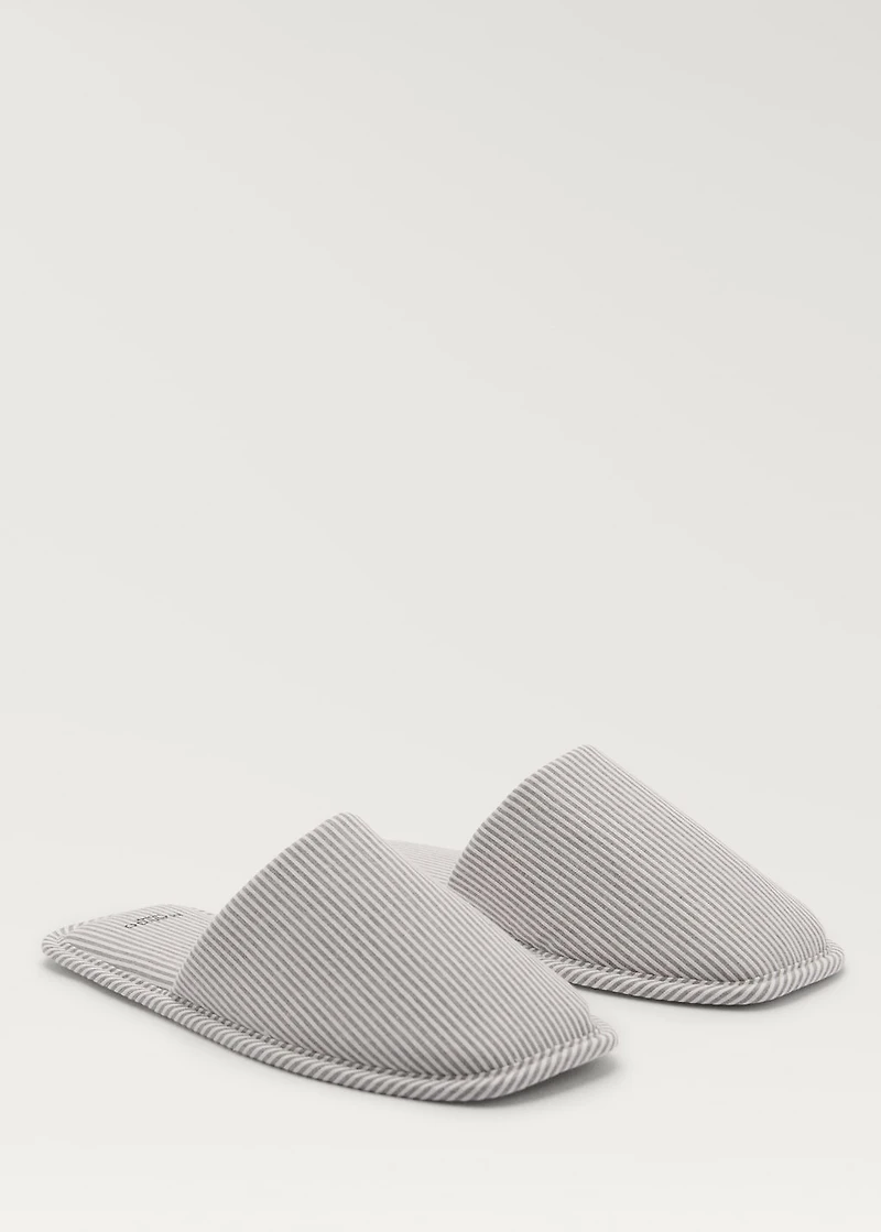 Thin woven-striped sneakers