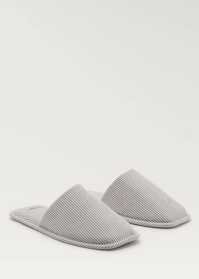 Thin woven-striped sneakers