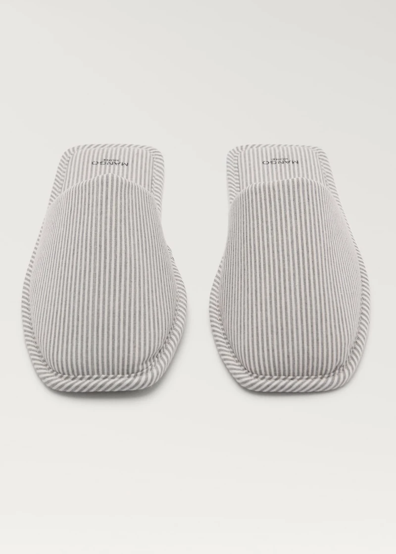 Thin woven-striped sneakers