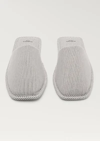 Thin woven-striped sneakers