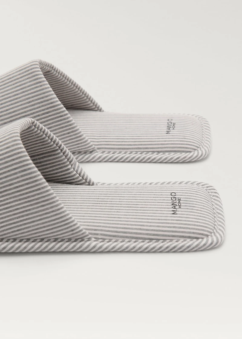 Thin woven-striped sneakers