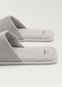 Thin woven-striped sneakers