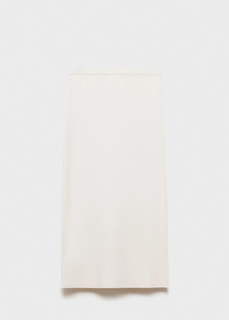 Fine knit midi skirt