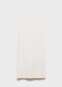 Fine knit midi skirt