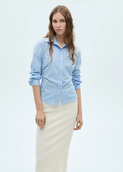 Fine knit midi skirt