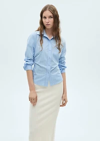 Fine knit midi skirt