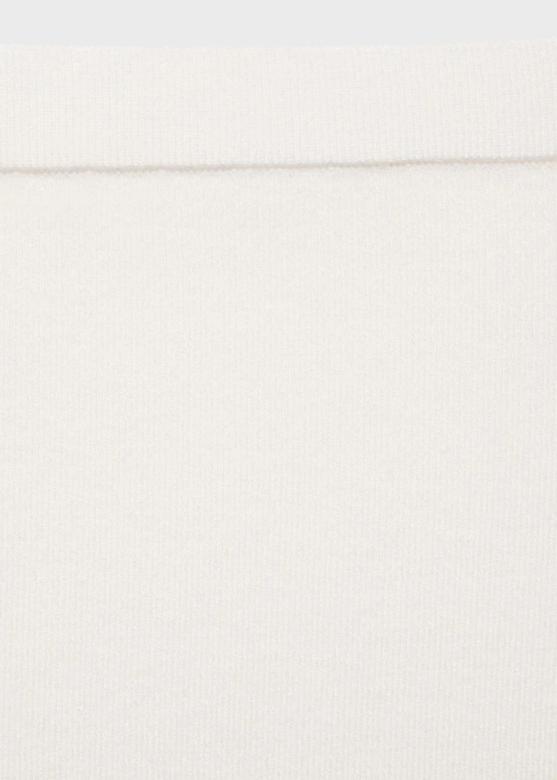 Fine knit midi skirt