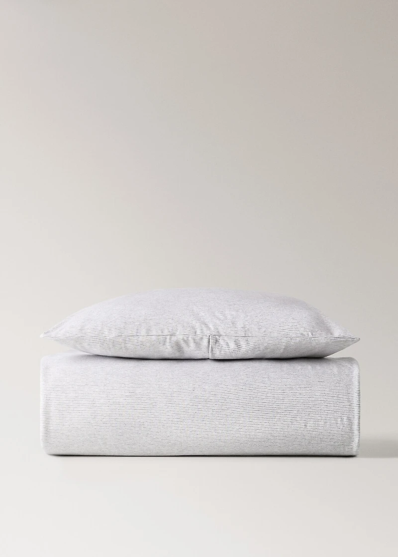 Cotton striped children’s duvet cover for 90cm bed