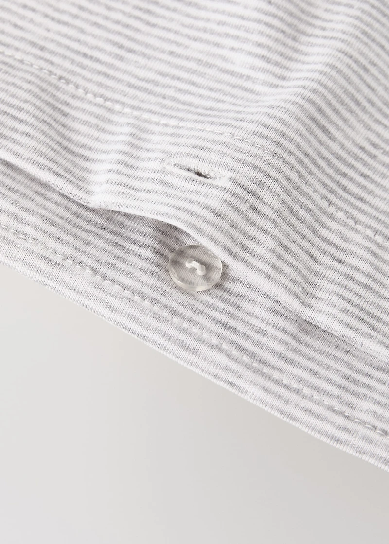 Cotton striped children’s duvet cover for 90cm bed