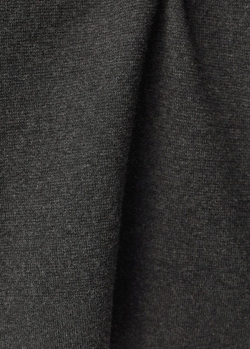 Wool-blend polo-neck sweater