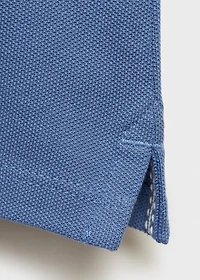 Short-sleeve knitted polo shirt