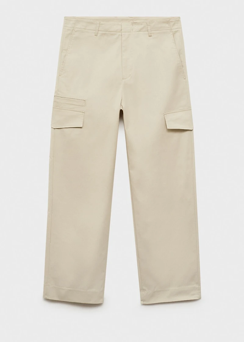 Relaxed-fit pants with pocket