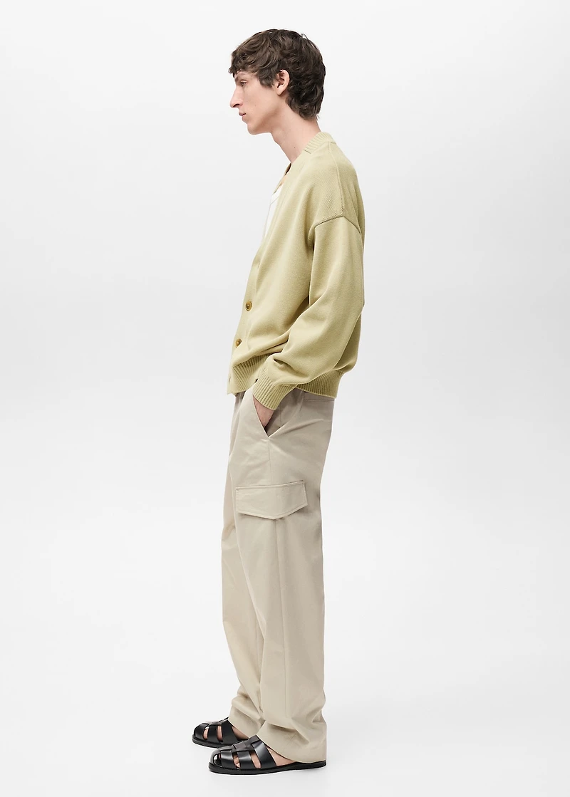 Relaxed-fit pants with pocket