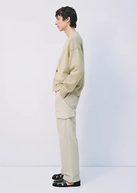 Relaxed-fit pants with pocket