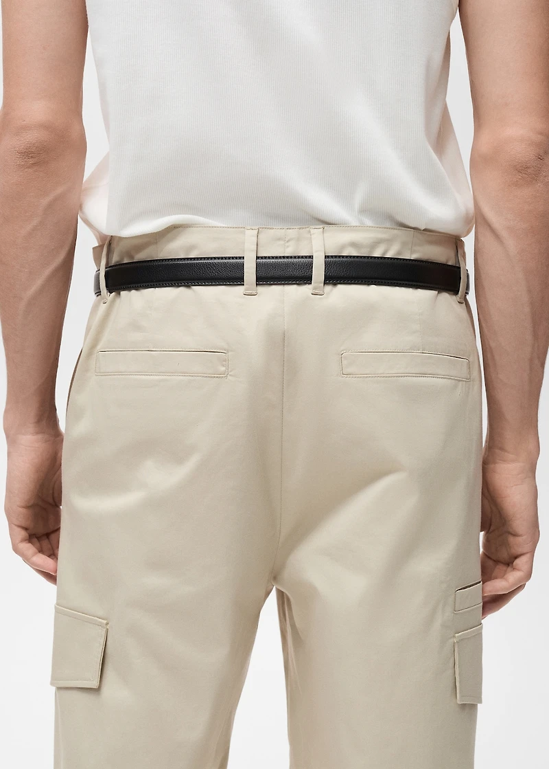 Relaxed-fit pants with pocket
