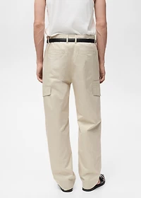 Relaxed-fit pants with pocket